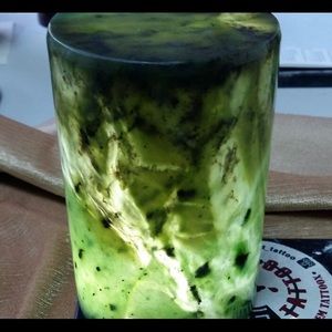 Genuine green jade glass 200ml